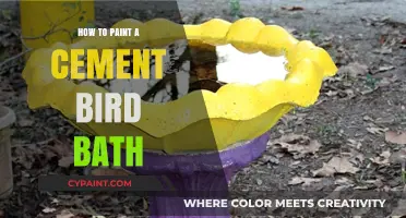 Revamp Your Garden: Easy Steps to Paint a Cement Bird Bath