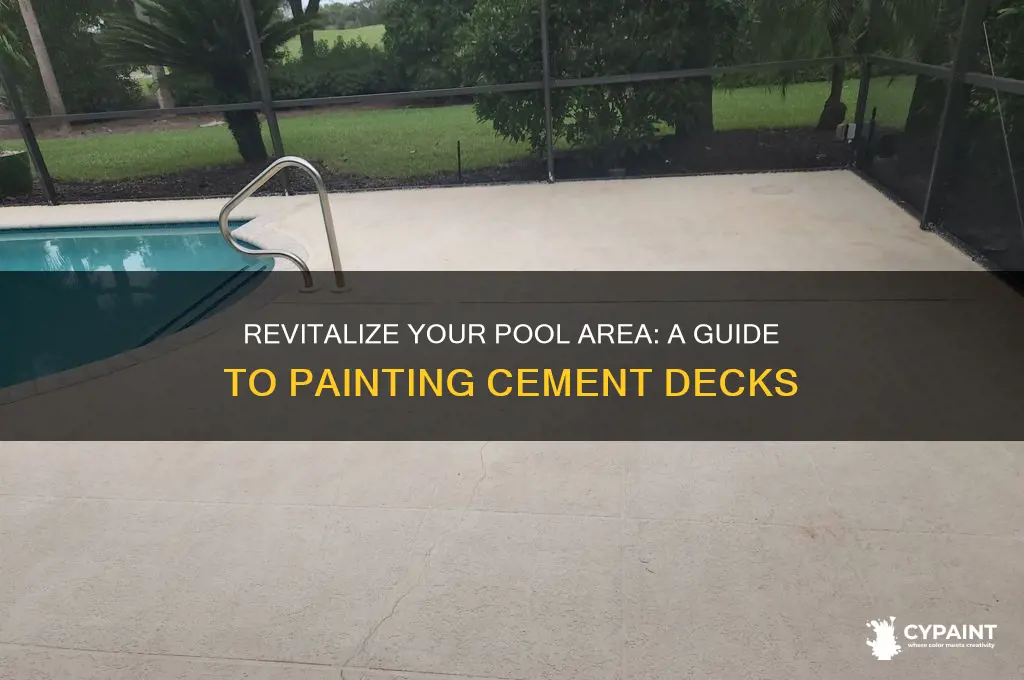 how to paint a cement pool deck