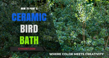 Creative Steps to Paint a Vibrant Ceramic Bird Bath Easily