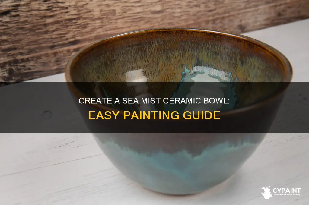 how to paint a ceramic bowl sea mist