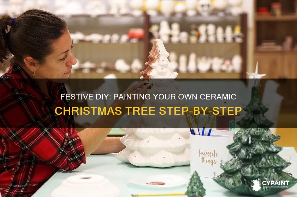 how to paint a ceramic christmas tree