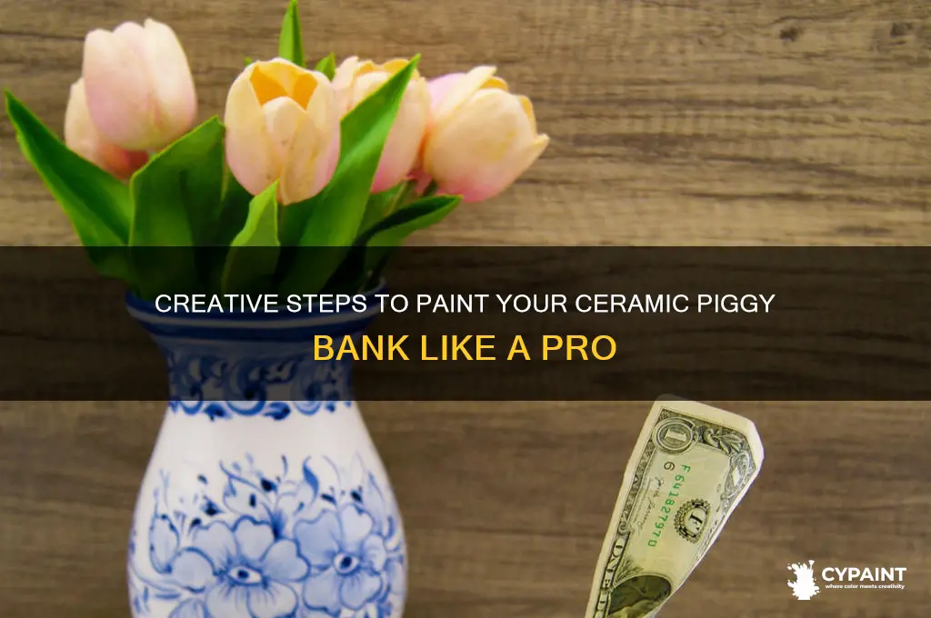 how to paint a ceramic piggy bank