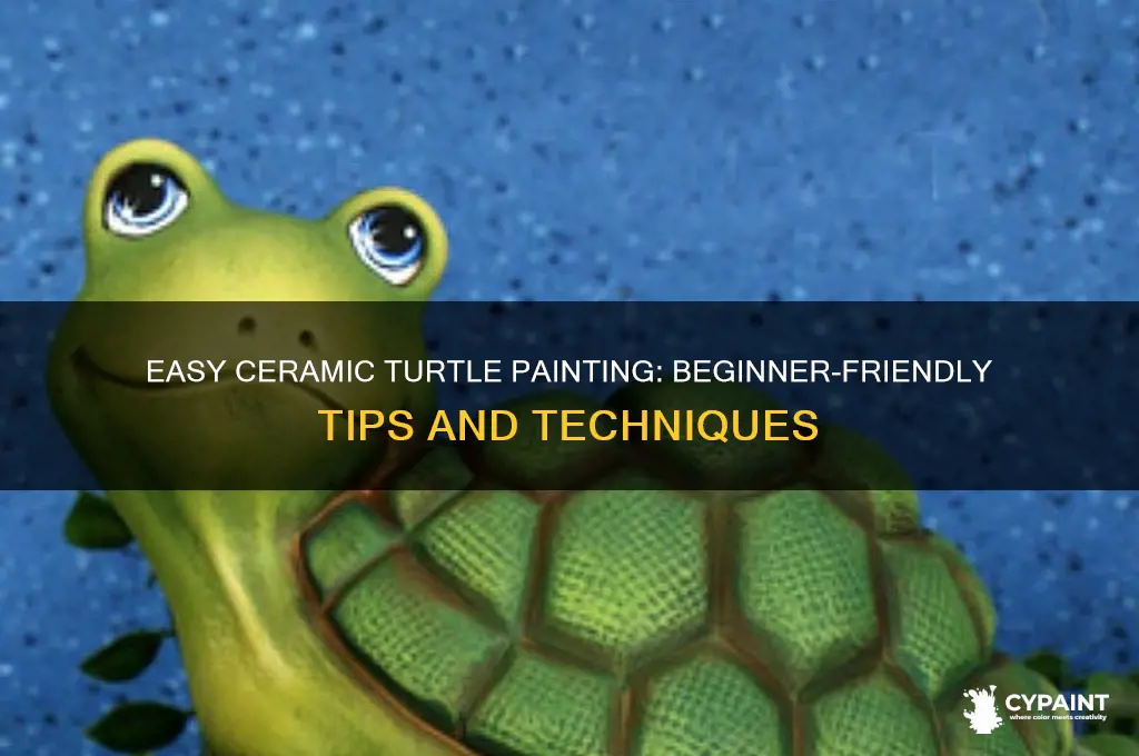 how to paint a ceramicturtle for beginners