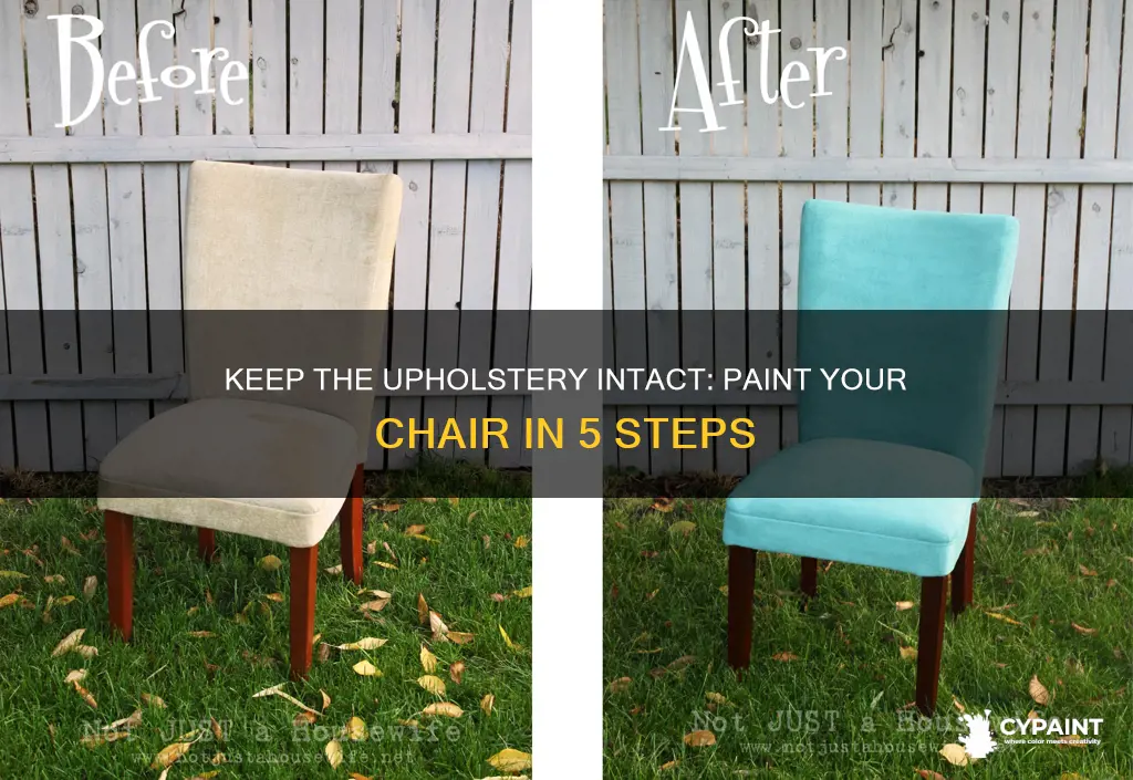 how to paint a chair but keep the upholstery