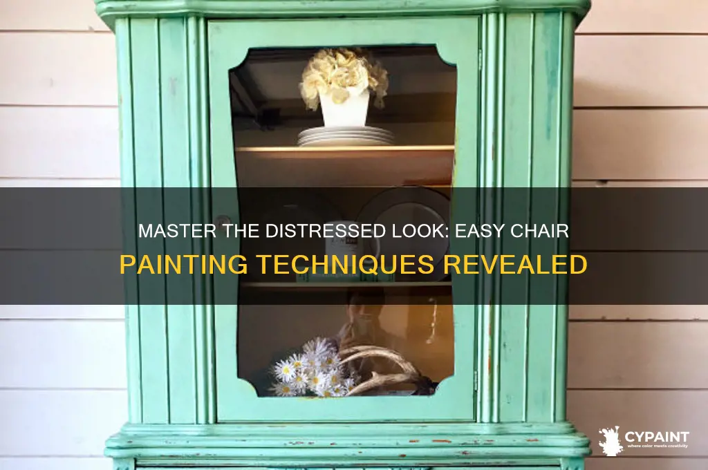 how to paint a chair distressed look
