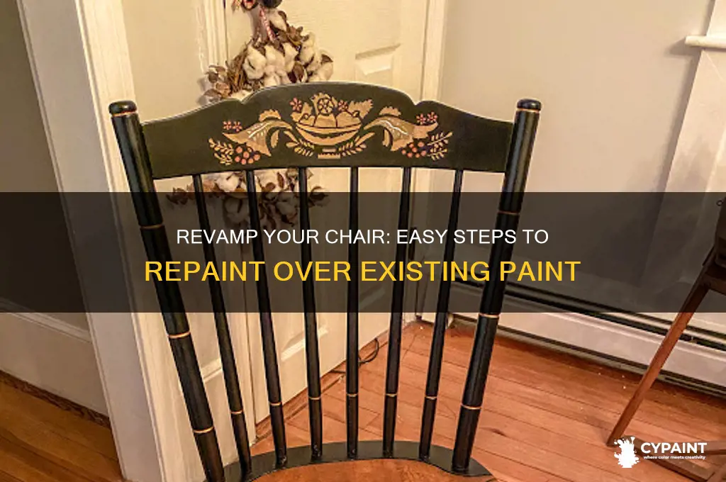 how to paint a chair thatis already painted