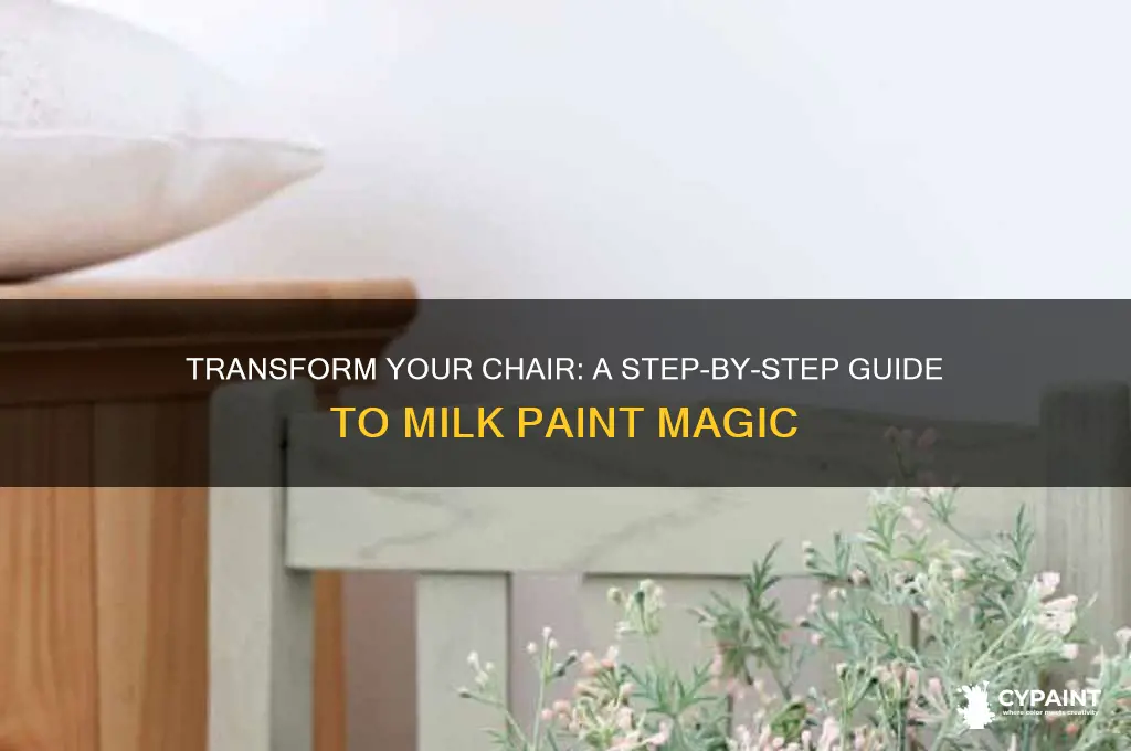 how to paint a chair with milk paint