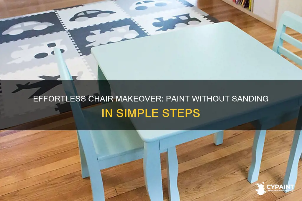 how to paint a chair without sanding