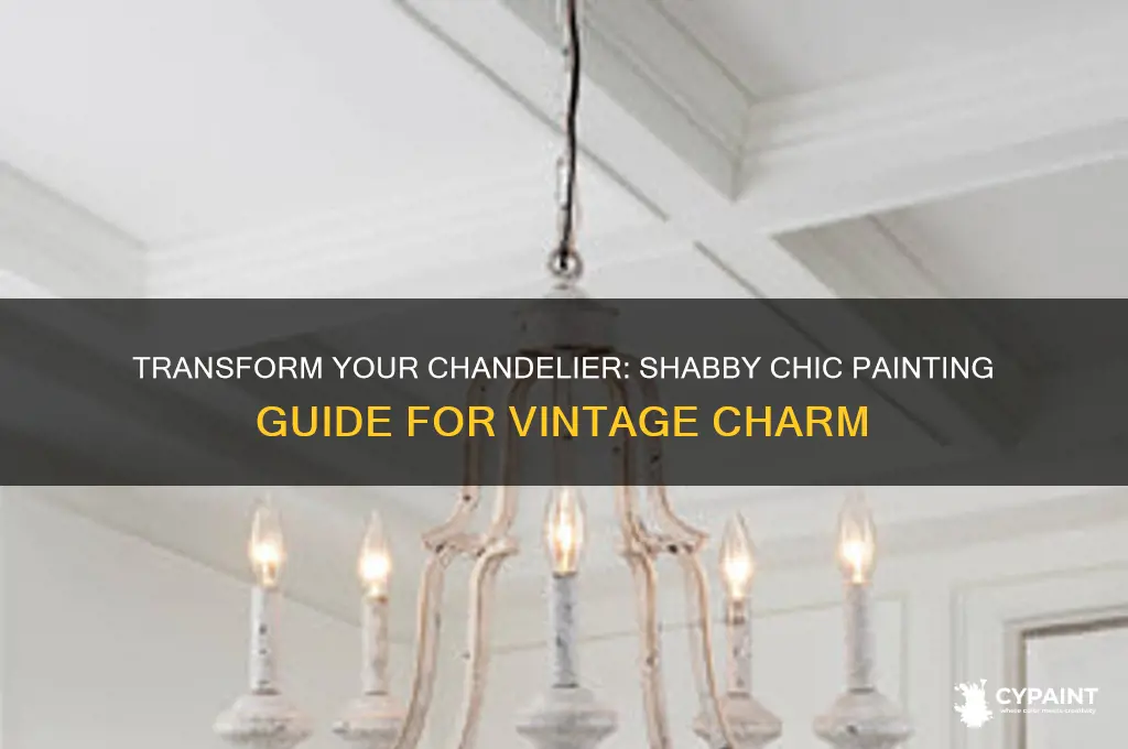 how to paint a chandelier shabby chic