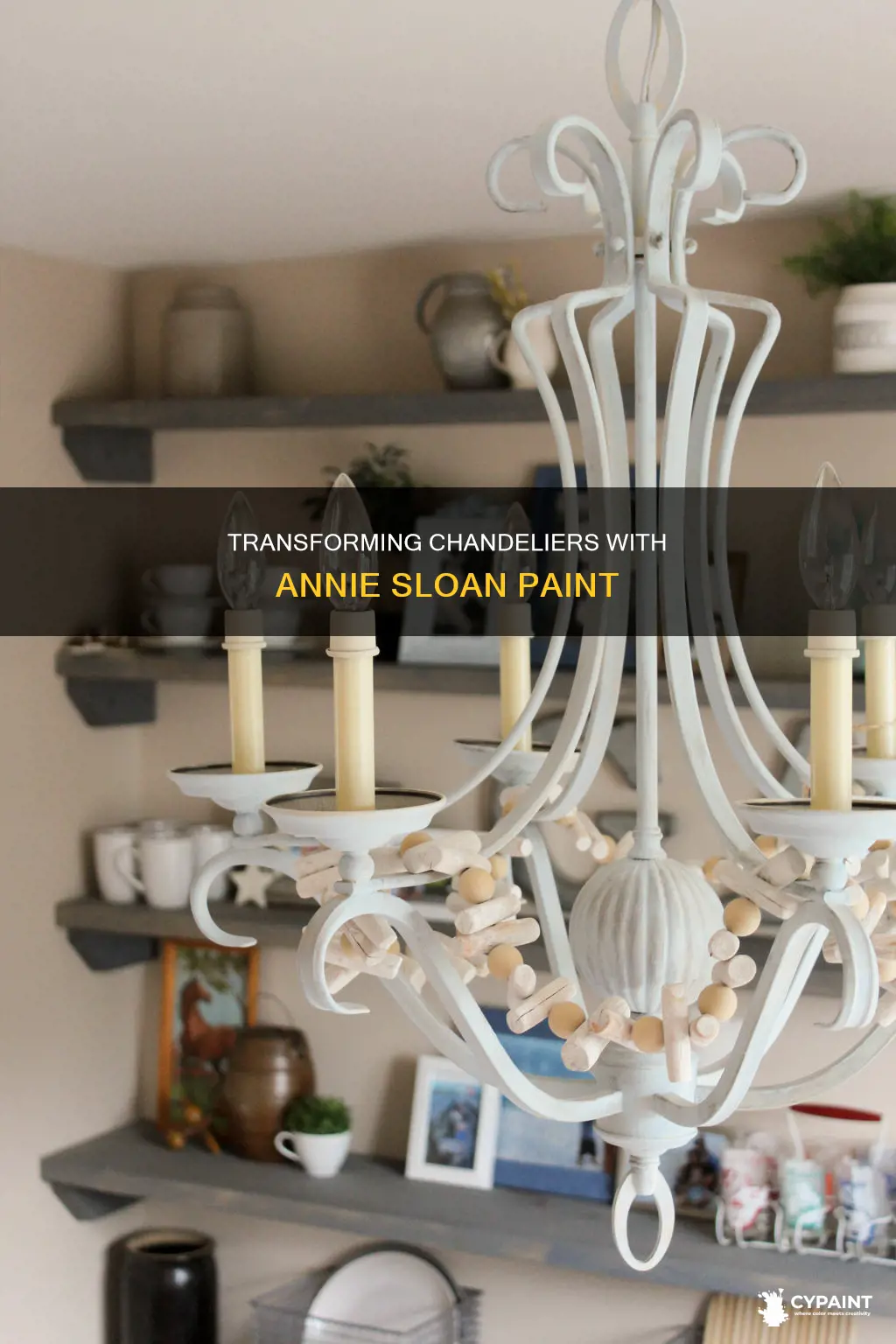how to paint a chandelier with annie sloan paint
