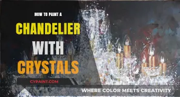 Elegant Chandelier Makeover: Painting and Preserving Crystal Accents