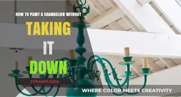 Painting a Chandelier? No Need to Take it Down!