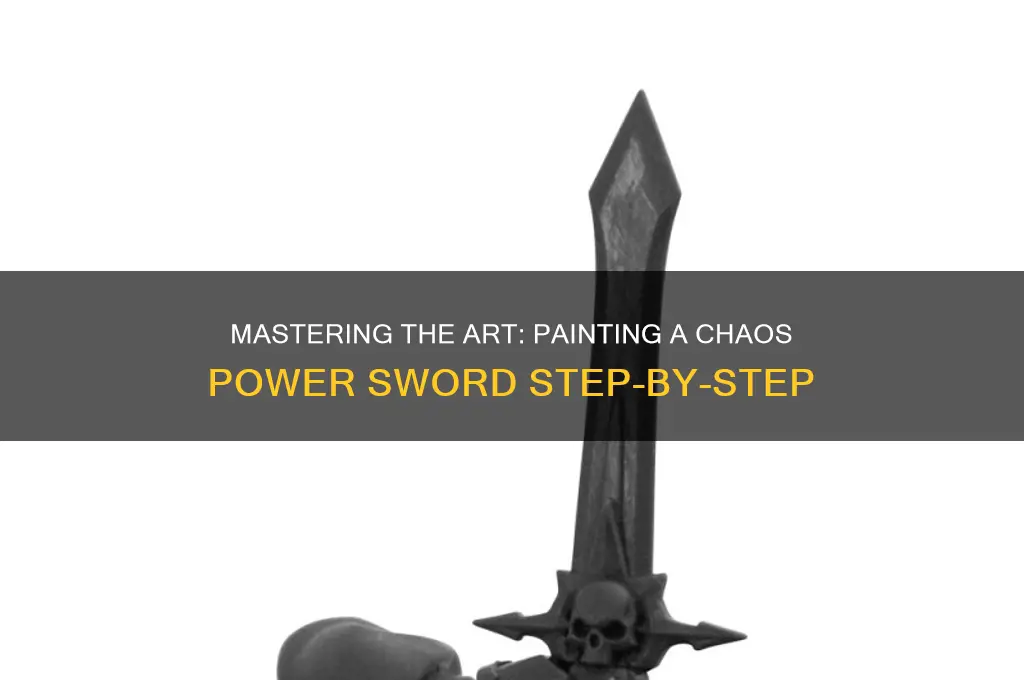 how to paint a chaos power sword