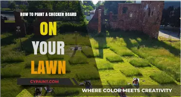 Create a Lawn Checkerboard with Paint