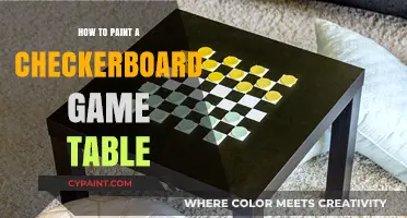DIY Checkerboard Table: Easy Steps to Paint Your Game Surface