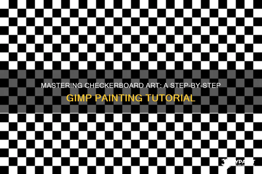 how to paint a checkerboard in gimp