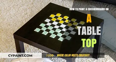 Crafting a Checkerboard Tabletop: A Step-by-Step Guide