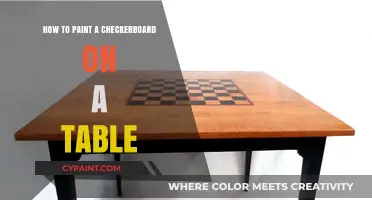 DIY Checkerboard Table: Easy Steps to Paint Your Own Design