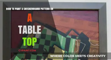 Mastering the Art of Checkerboard Patterns on Tabletops