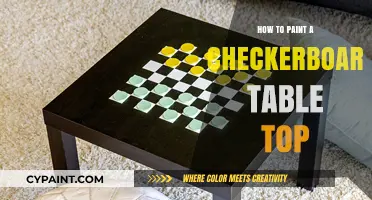 DIY Checkerboard Table Top: Easy Painting Guide for Beginners