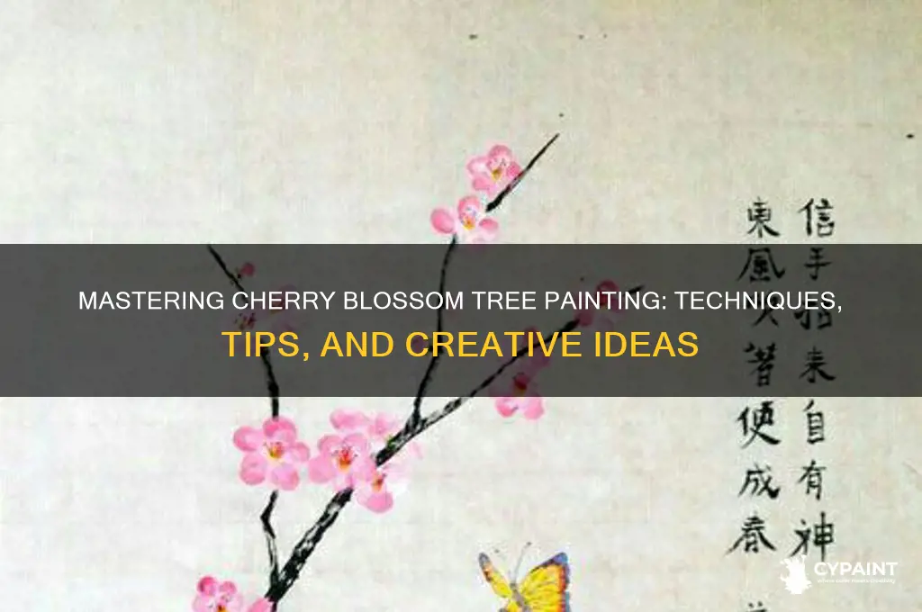 how to paint a cherry blossom tree