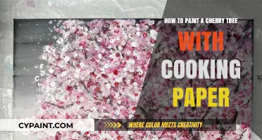 Cherry Tree Art: Painting with Cooking Paper