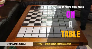 Crafting a Chess Board Table: Painting Guide