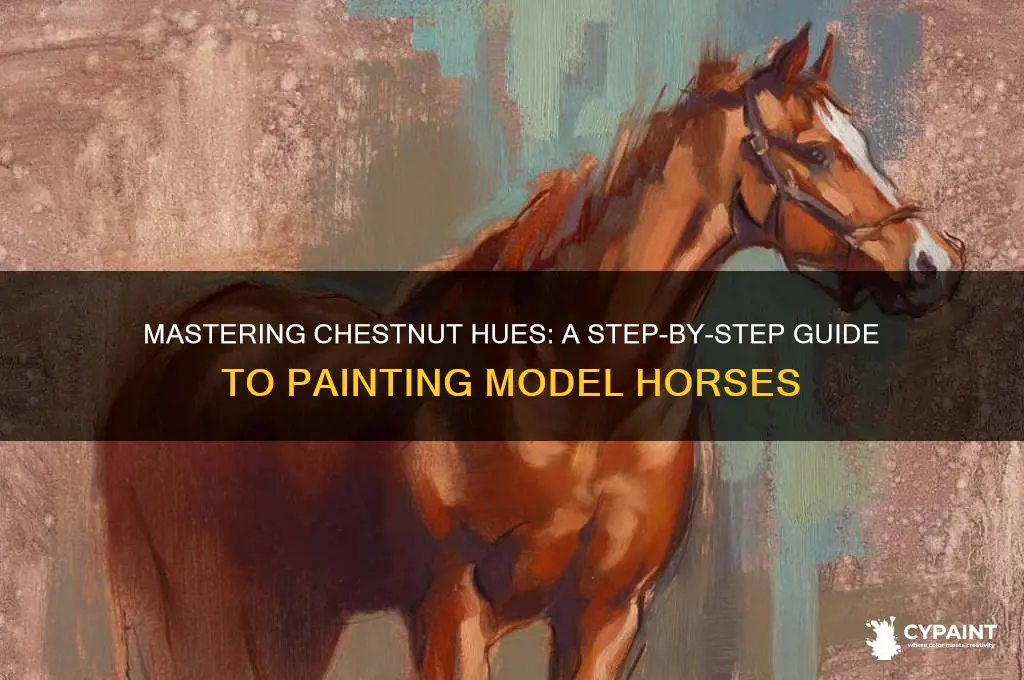 how to paint a chestnut model horse