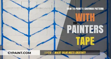 DIY Chevron Patterns: Painting with Painter's Tape