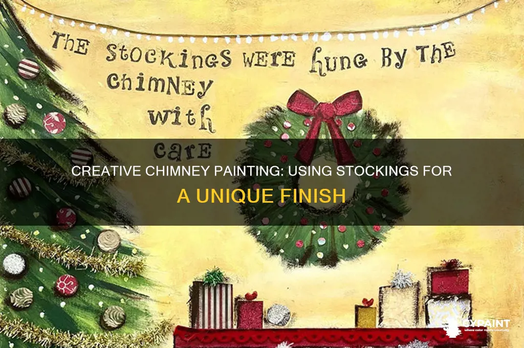 how to paint a chimmny with stockings