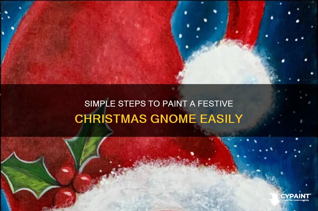 how to paint a christmas gnome easy