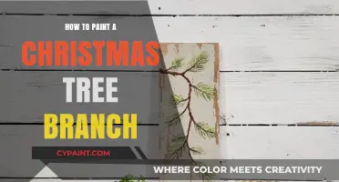Festive DIY: Painting a Christmas Tree Branch Step-by-Step Guide