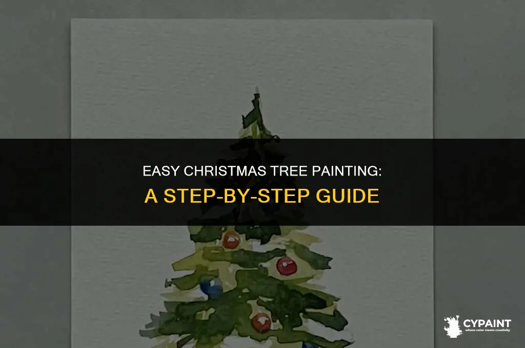 how to paint a christmas tree easy step by step