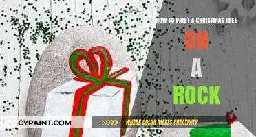 Crafting Christmas: Painting a Tree on Rocks