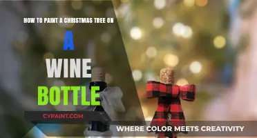 Festive Wine Bottle Art: Painting a Christmas Tree