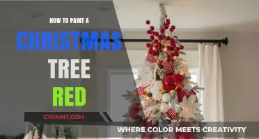 Festive Red Christmas Tree: Easy Painting Tips for Holiday Decor