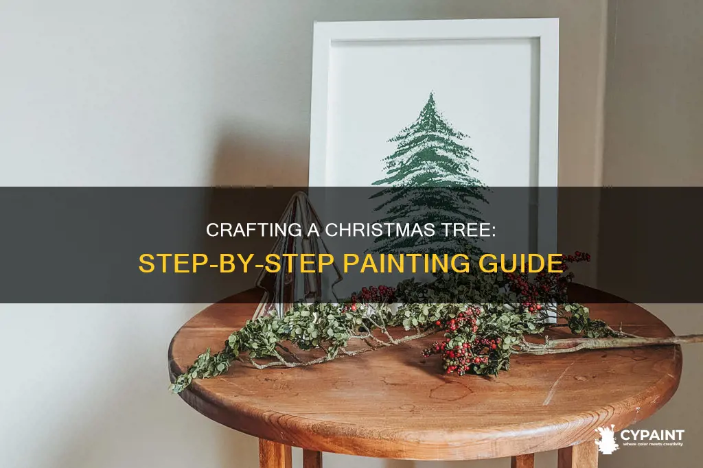 how to paint a christmas tree step by step