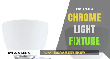 Transform Your Chrome Light Fixture with Easy Painting Techniques