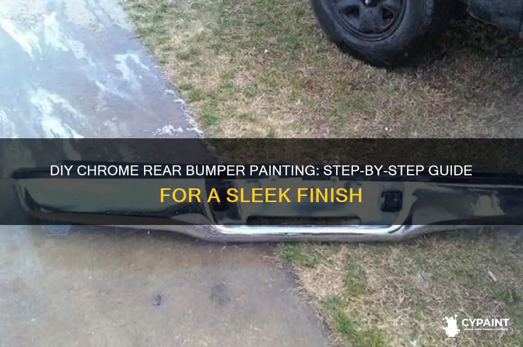 how to paint a chrome rear bumper
