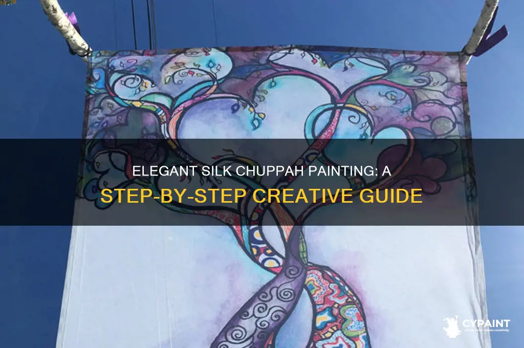 how to paint a chuppah on silk