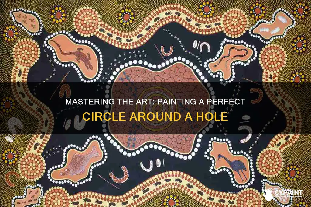 how to paint a circle around a hole