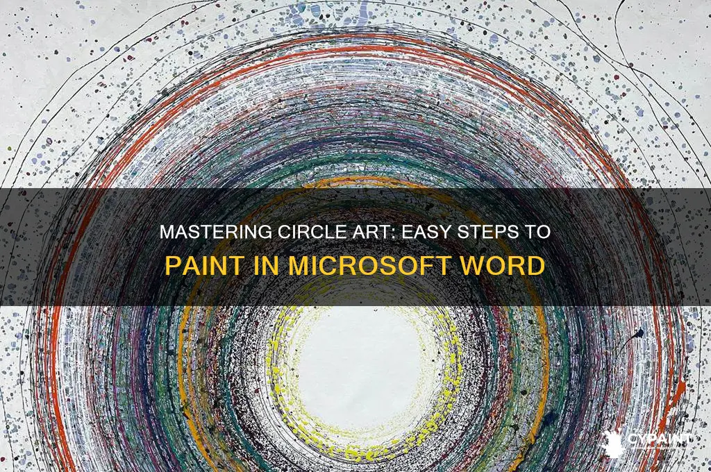 how to paint a circle in word