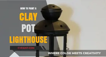 Crafting a Coastal Charm: Painting a Clay Pot Lighthouse Guide