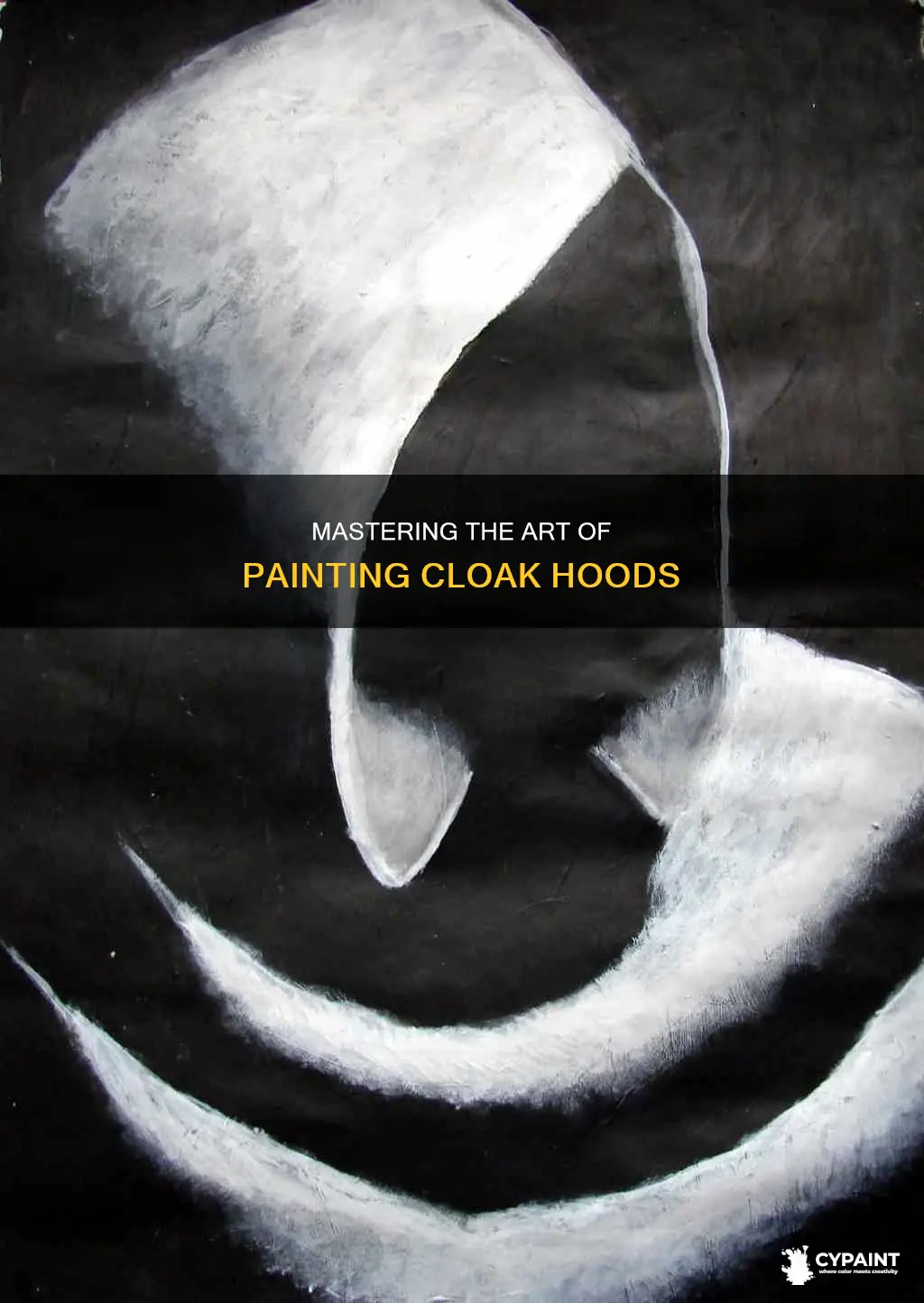 how to paint a cloak hood covering the eyes