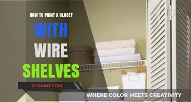 Easy Steps to Paint Your Closet with Wire Shelves Inside