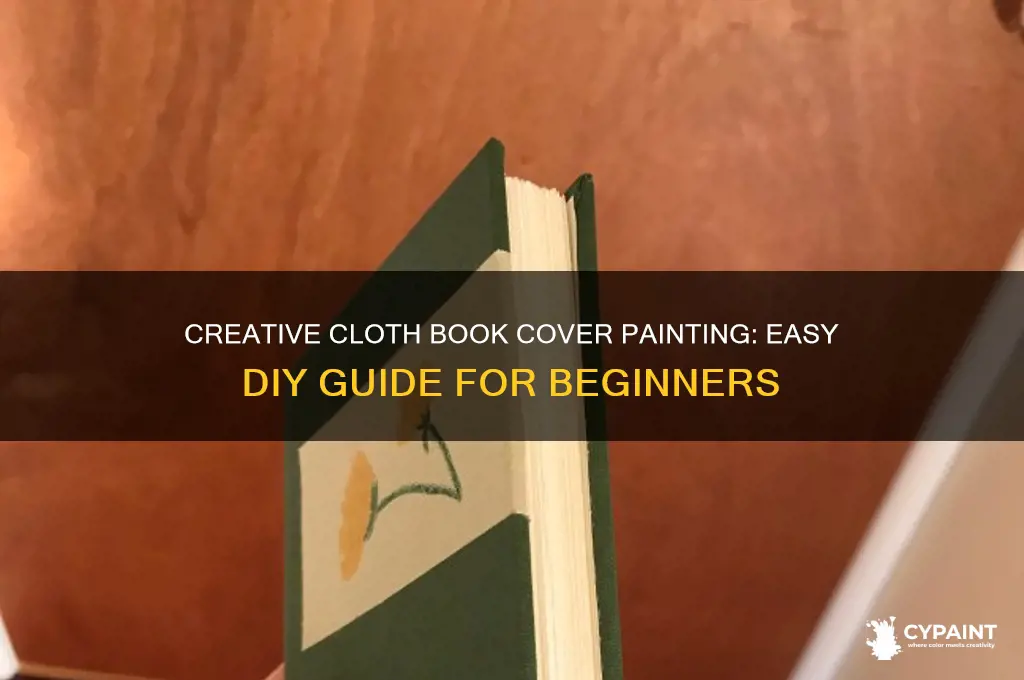 how to paint a cloth book cover