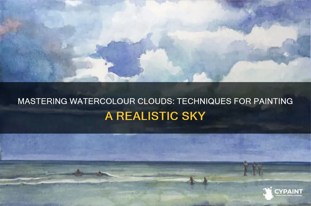 how to paint a cloudy sky watercolour
