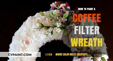 Creative Coffee Filter Wreath: Easy DIY Painting Tutorial for Beginners