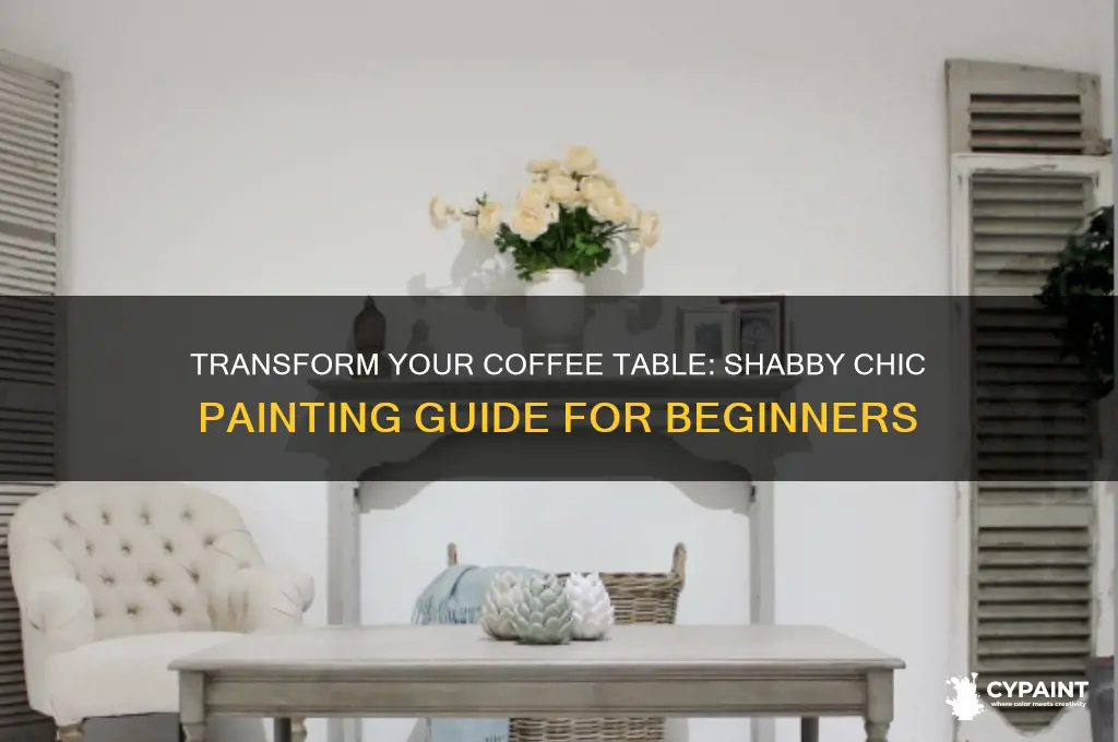 how to paint a coffee table shabby chic