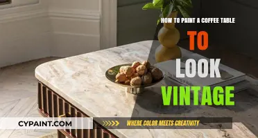 Transforming a Coffee Table to Vintage Charm